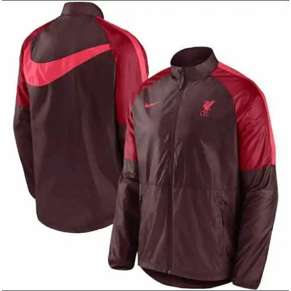 Nike 2022-23 Liverpool Repel Academy AWF Lite Jacket Men Sz Small Burgundy Crush